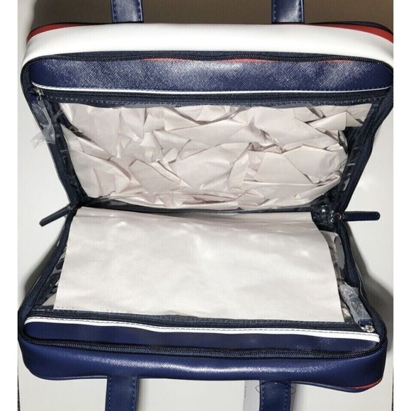 Tommy Hilfiger Cosmetic Makeup Bag- One Size, Navy/Red/White MSRP: $68 NWT - Picture 5 of 5